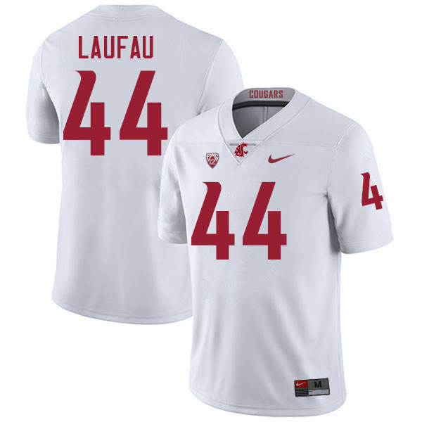 Khalil Laufau WSU Cougars Jersey.Washington State Cougars #44 Khalil Laufau Jersey Youth-White